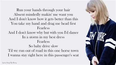 song lyrics for taylor swift|taylor swift songs no words.